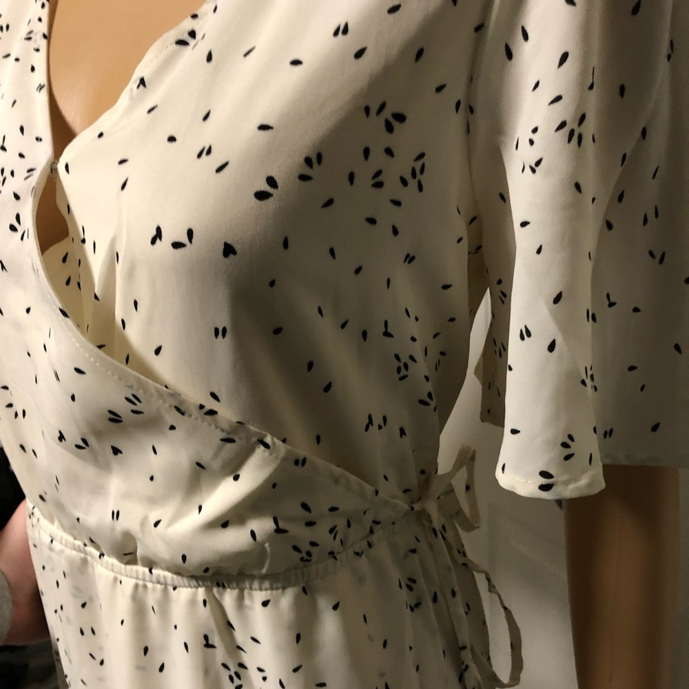 Piper & Scoot White Wrap Dress - NWT